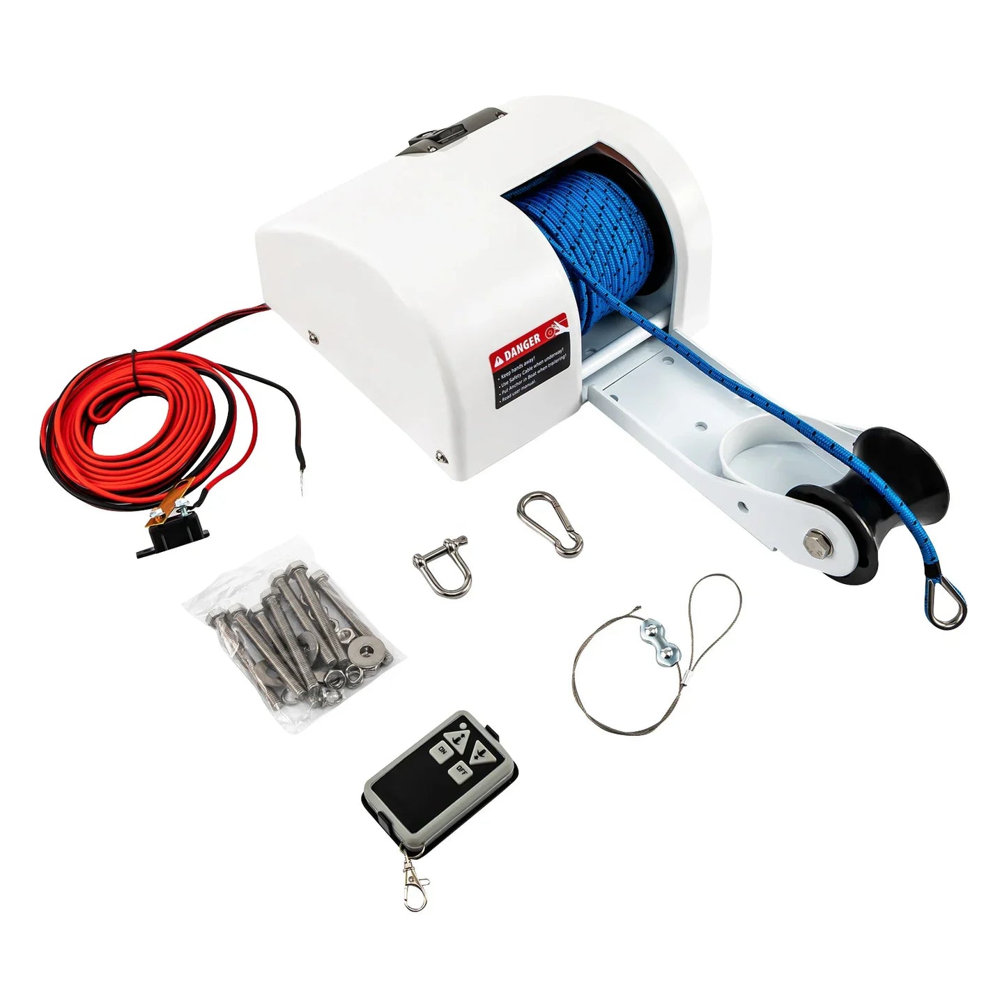 12V 45Lbs Boat Electric Anchor Winch With Remote Controller