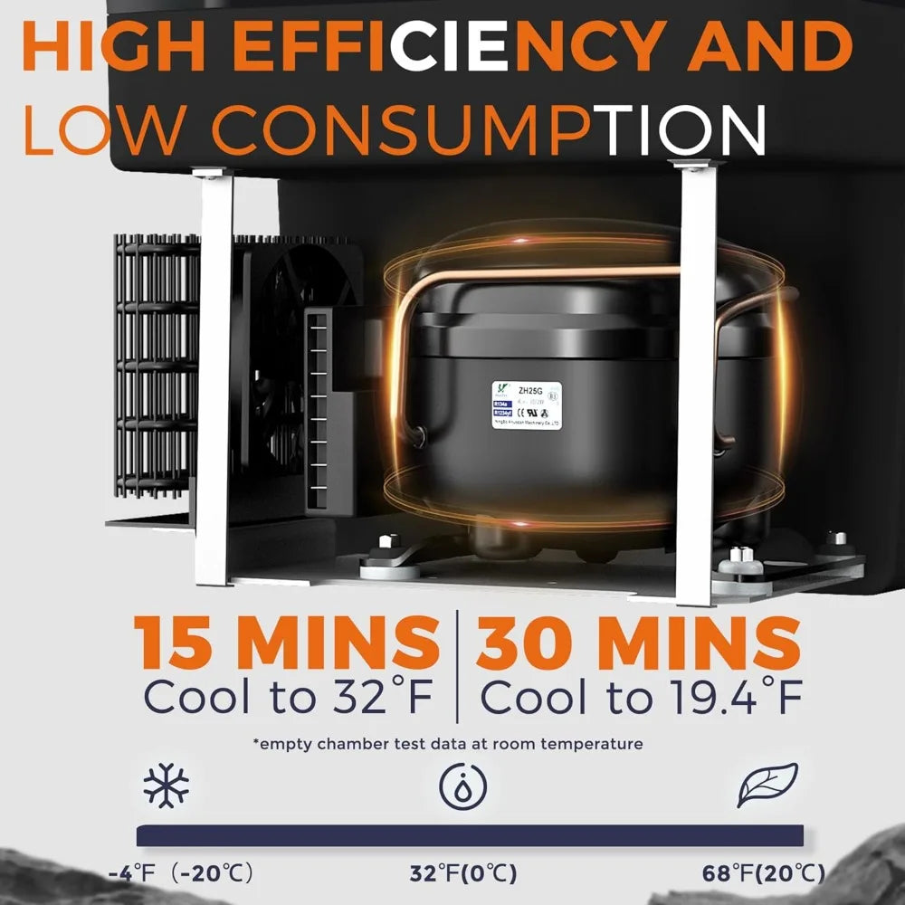12 volt refrigerator electric cooler, 12V refrigerator available battery for truck, boat, camping, travel, home