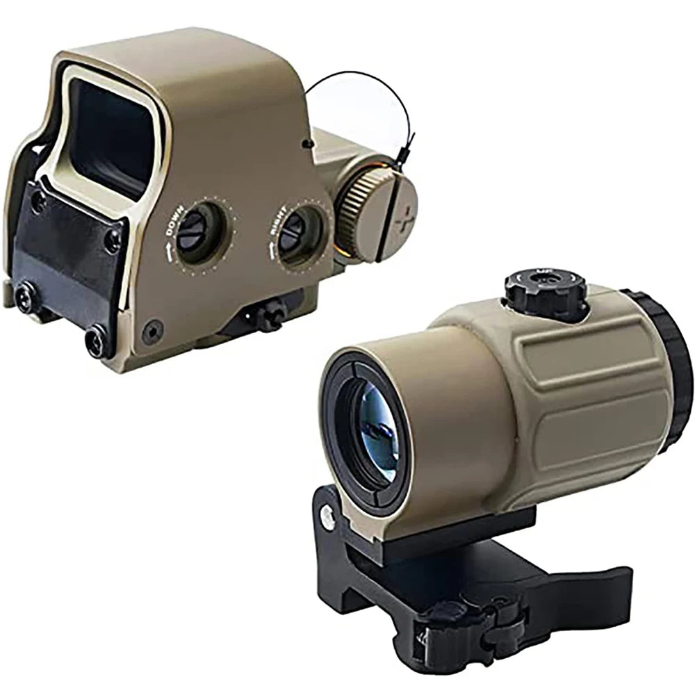 558 Holographic Collimator Sight Red Dot Optic With Rail