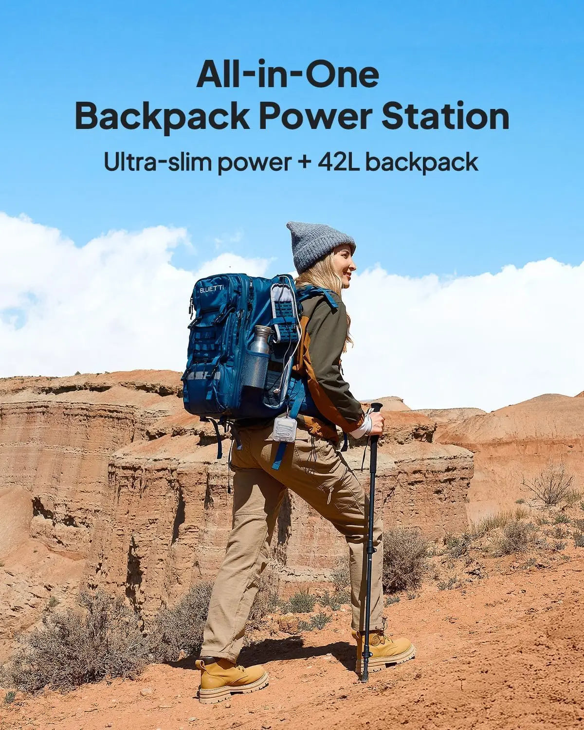 Bluetti Solar Backpack Power Station 268.8Wh LiFePO4