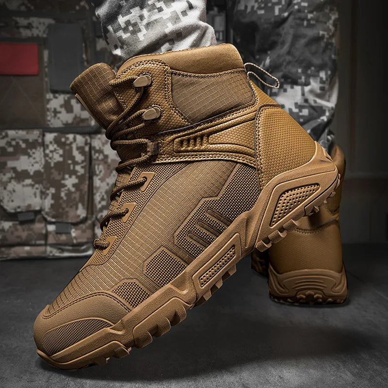 Men's Military Boots Hiking Desert Tactical Boots Men Special Force Climbing Shoes Sports Waterproof Ankle Boots Mens Work Boots