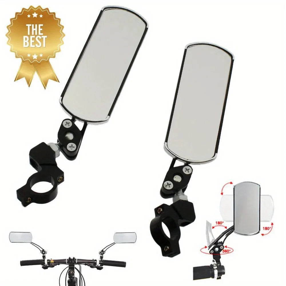 Adjustable Rotatable Bicycle Rear View Mirror On Handlebar