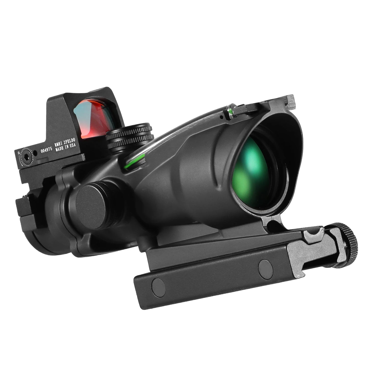 Adjustable 4x32 Red Dot 1x 4x Scope Red Dot Tactical Scope 20mm Rail Scope for Glock Hunting