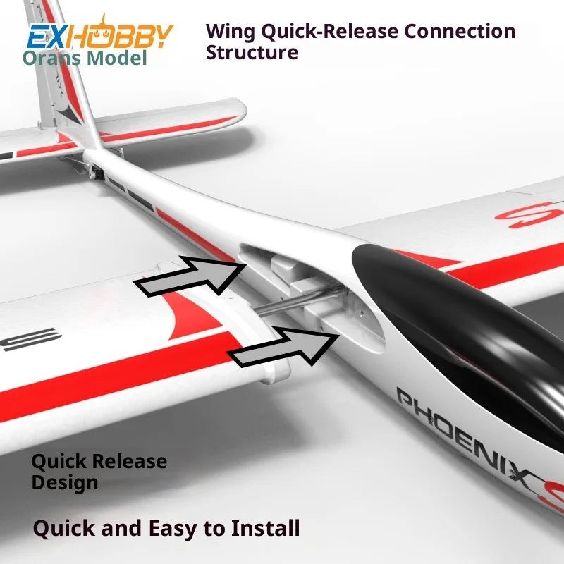 Orlans Electric Glider RC Airplane 1:32 Scale 1.6m Wingspan Remote-Controlled Fixed-Wing Model Aircraft Ideal Male Gift