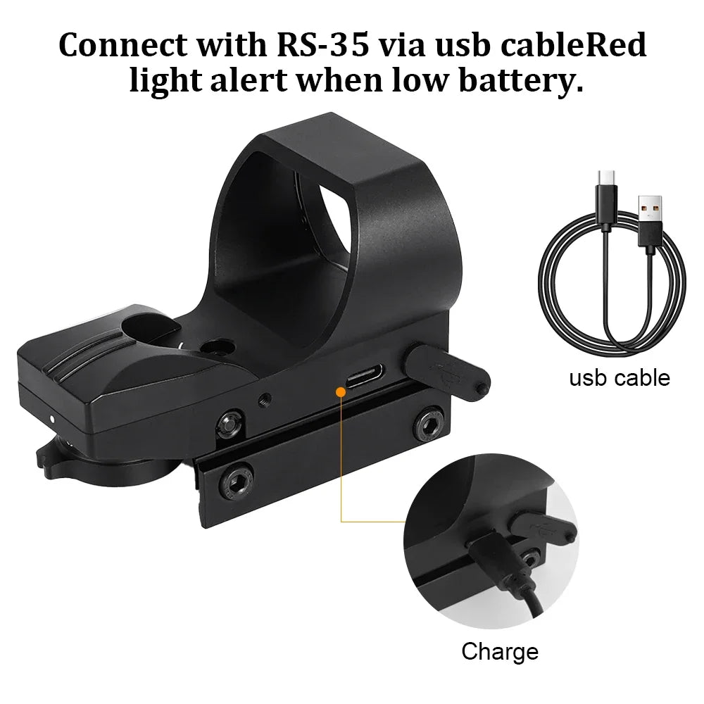 SRO Mini Red Dot Sight 20mm Rail Glock Hunting Optics