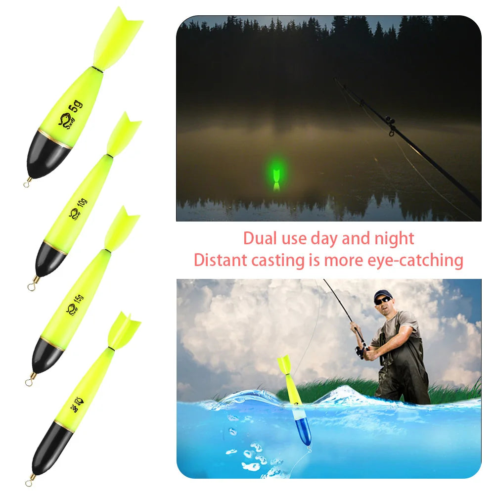 Fishing Bobbers Fishing Accessories Night Fishing Float Light Stick Night Fishing Light Up Bobbers for Sea Ocean Rock Fishing