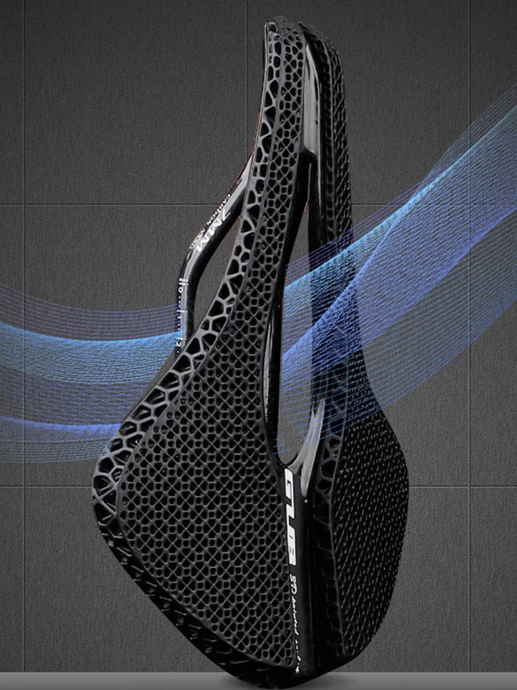 GUB Bicycle 3D Printed Saddle Hollow Out Honeycomb Cushion Shock Absorption Bicycle Saddle Seat Cushion Cycling Accessories