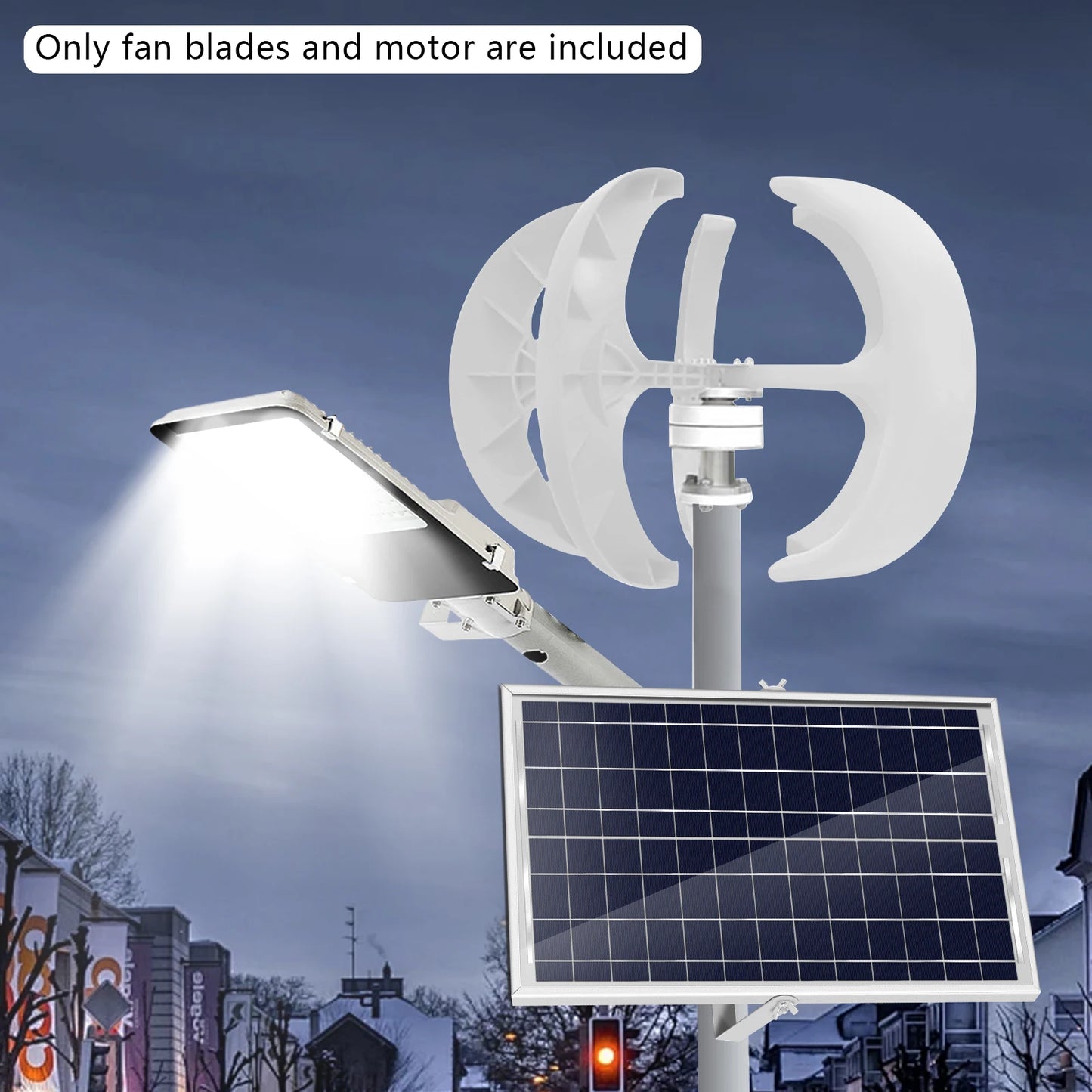 Wind Generator 24V 600W Solar Lantern Wind Turbine 5 Blades