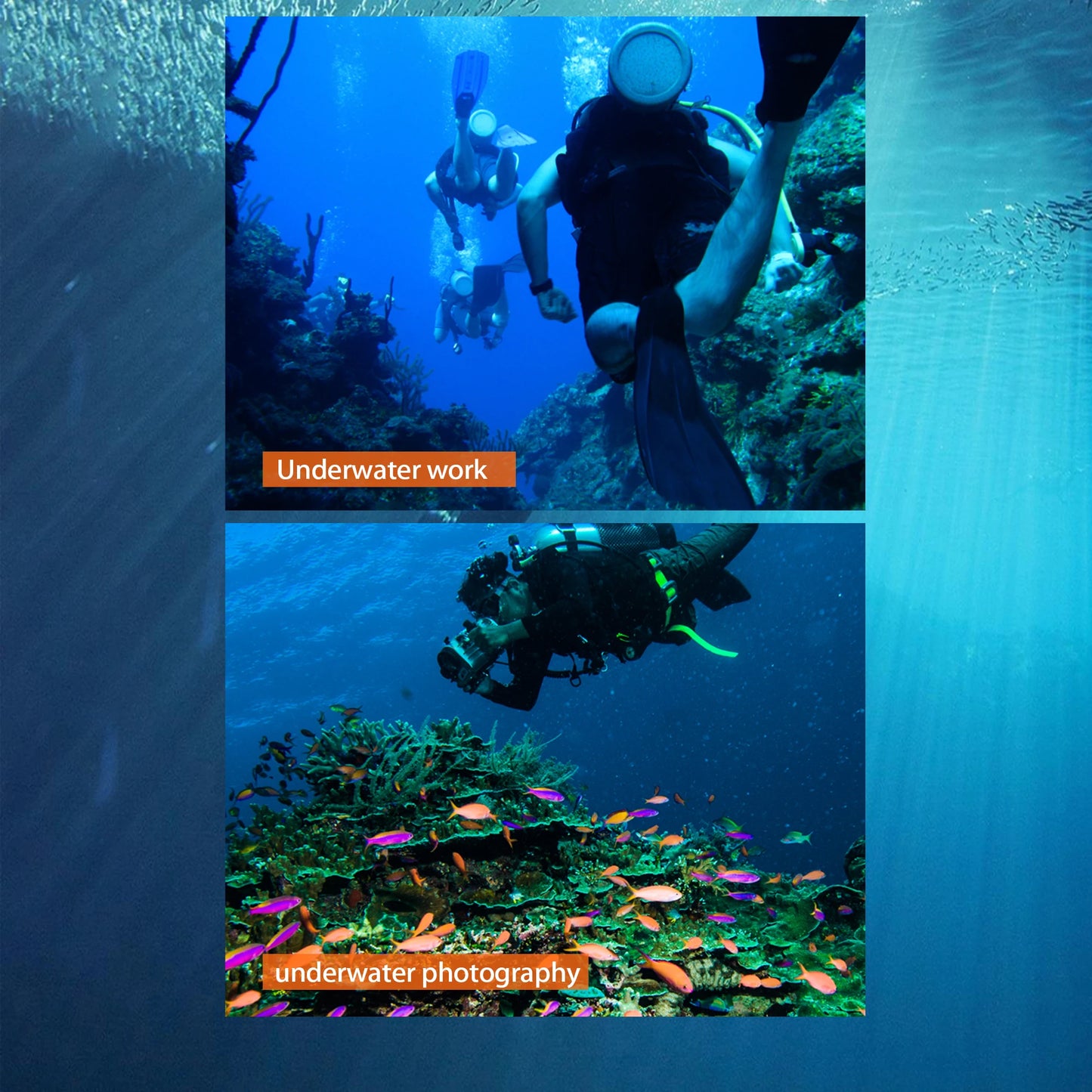 Tudiving Tankless Diving System Portable Hookah 50ft Hose