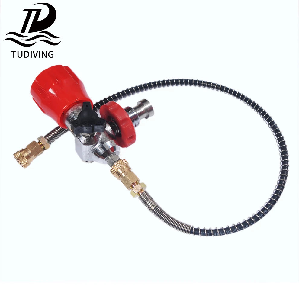 TUDIVING Scuba Diving Valve Adapter Large Small Connection