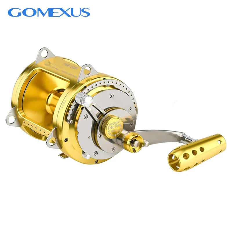 GOMEXUS Trolling Reel,Conventional Reels Saltwater for Tuna Sailfish Swordfish Deep Sea Fishing Reel