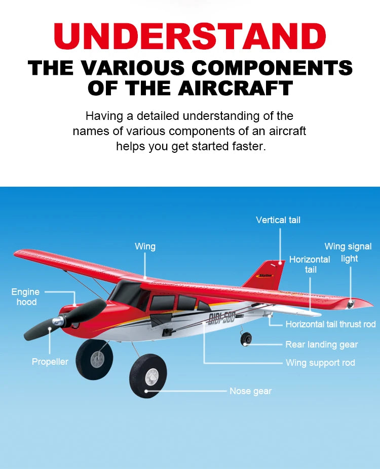 Qidi560 RC Plane M7 Off Road 4CH Remote Control Airplane