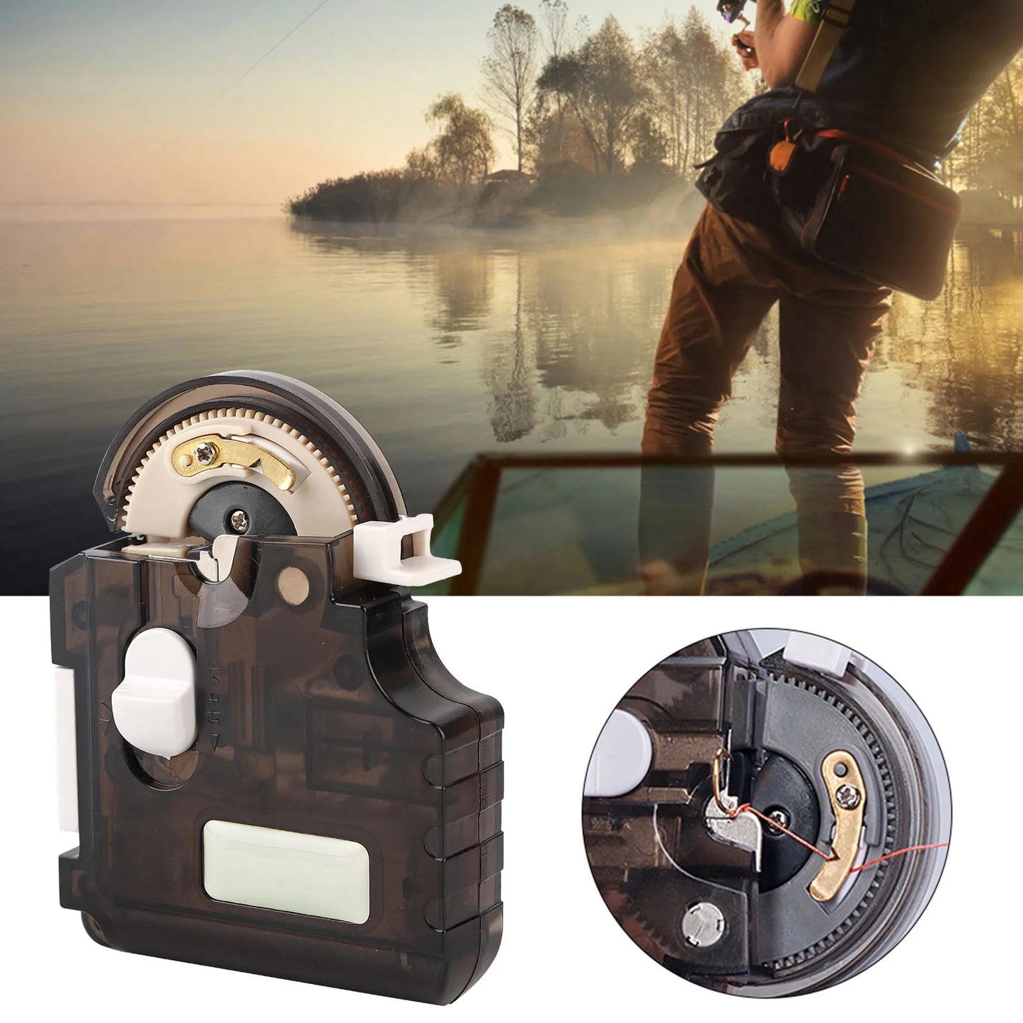 Electric Automatic Fishing Hook Tyer - Portable Knot Tool with Secure Line Winder for Anglers