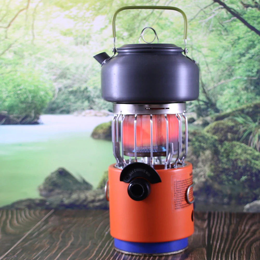 2 In 1 Camping Stove Portable 2000W Gas Tent Heater