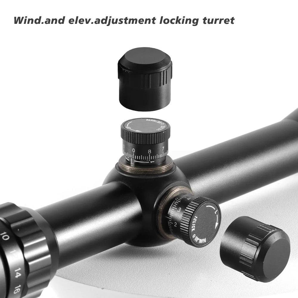 6-24x50 Hunting Deer Air Rifle Scope Wire Rangefinder Reticle Crossbow Mil Dot Reticle Riflescope Tactical Optical Sights