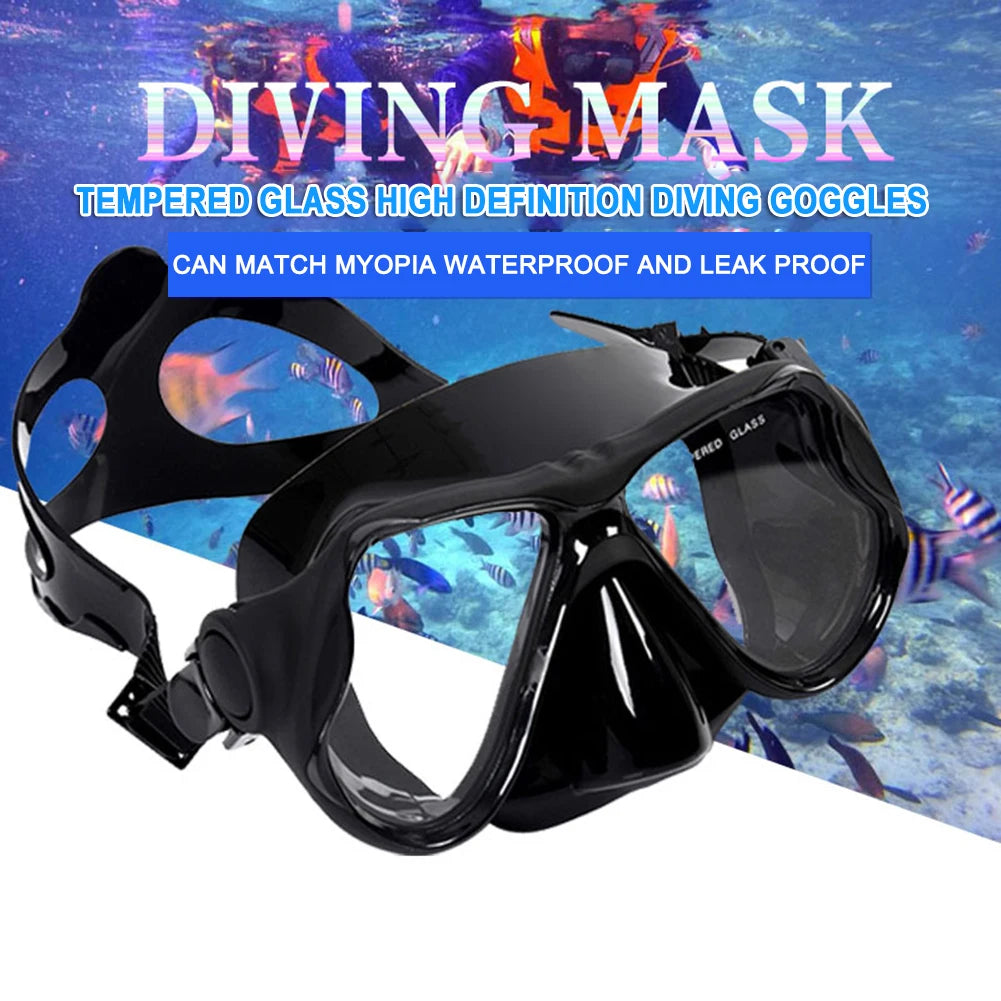 Diving Mirror Breathing Tube Set Silicone Mask For Men Women
