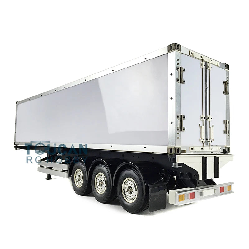1/14 40ft Reefer 3Axles Semi Trailer Chassis Container for RC Tractor Truck Model Toy Collection TH01039-SMT7