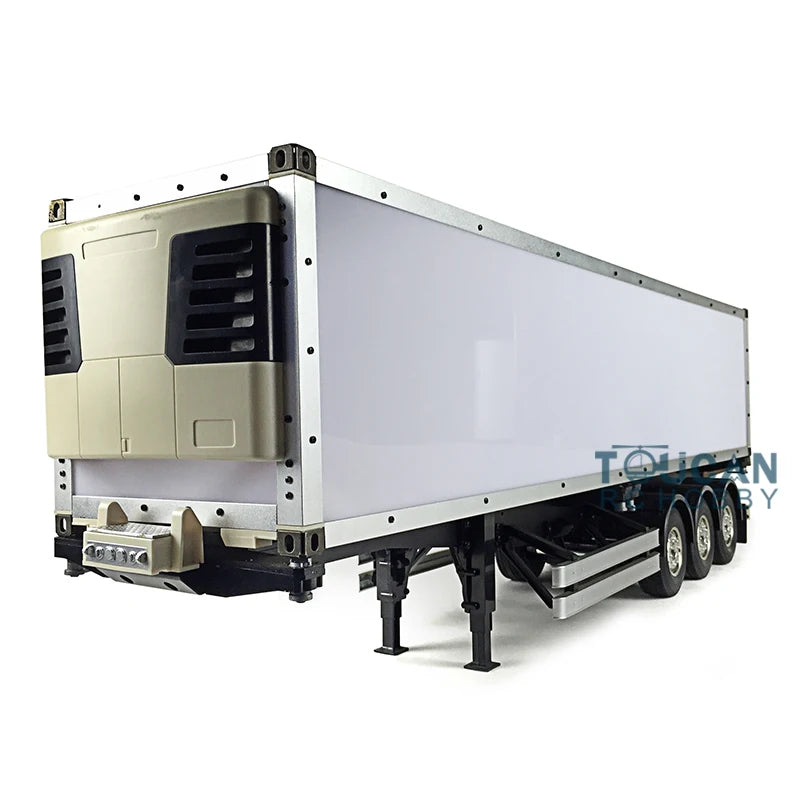 1/14 40ft Reefer 3Axles Semi Trailer Chassis Container for RC Tractor Truck Model Toy Collection TH01039-SMT7