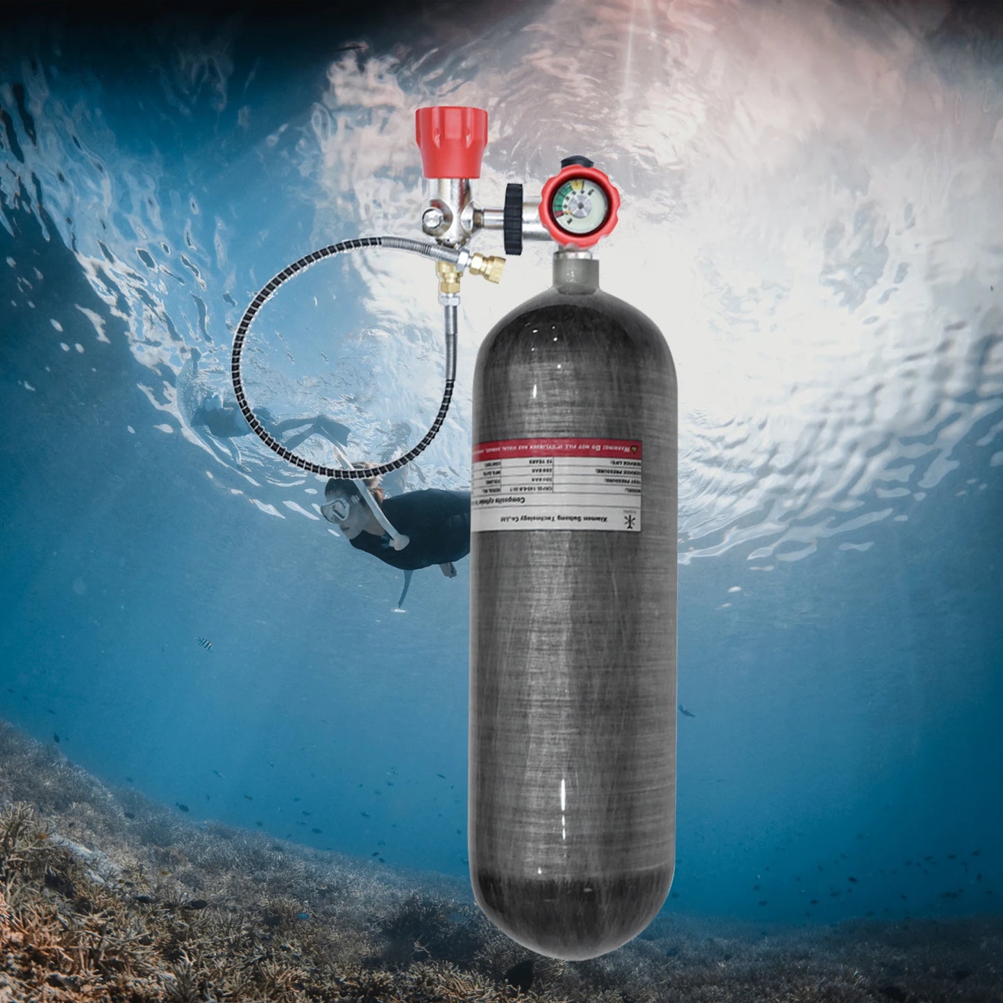 TUDIVING Scuba Diving Valve Adapter Large Small Connection