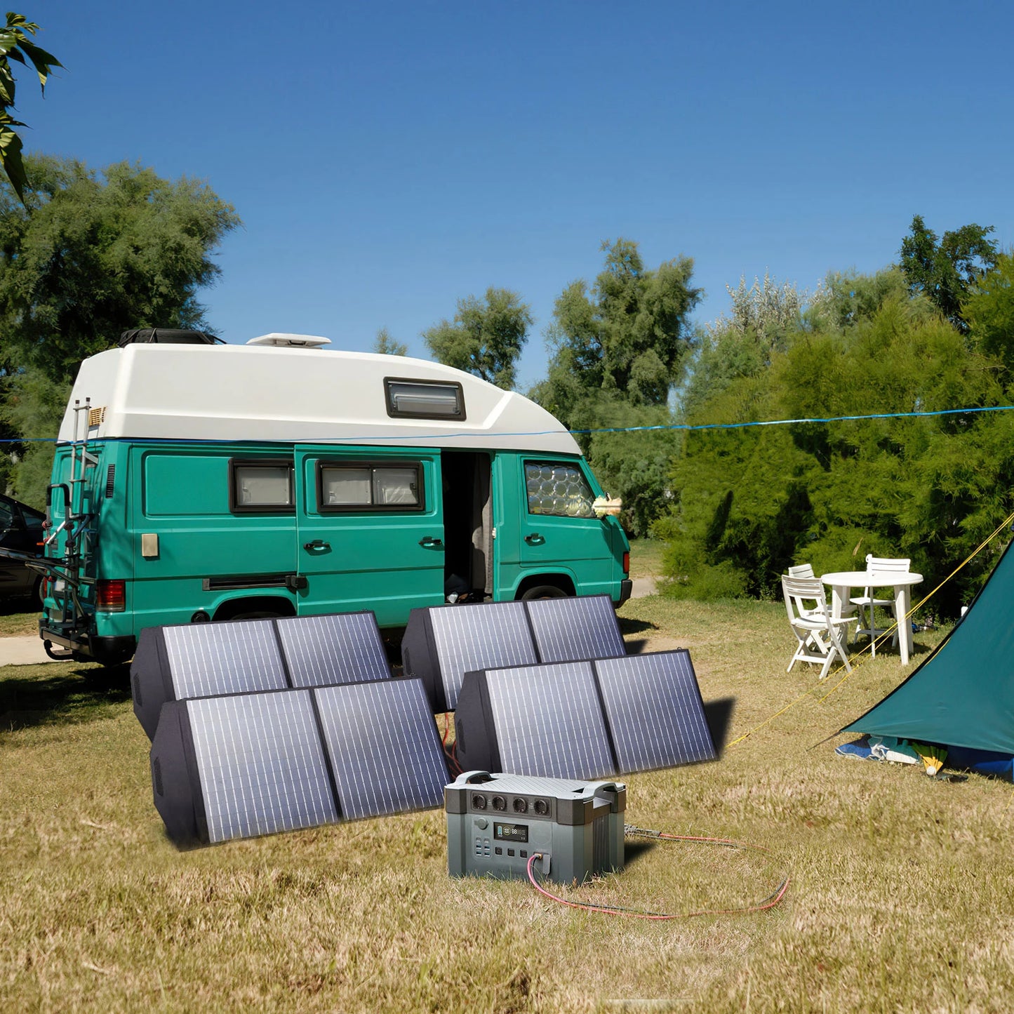 Allpowers 2000W Solar Generator 110V 230V Pure Sine Wave
