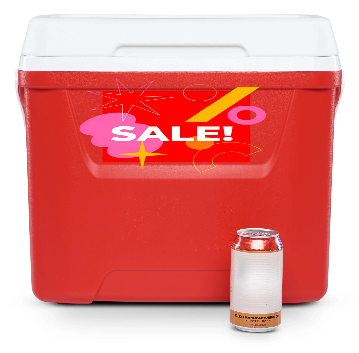 28 QT Outdoor Picnic Camping Cooler, Swing-Away Handle for One-Hand Carrying, Perfect for Picnic Camping Parties