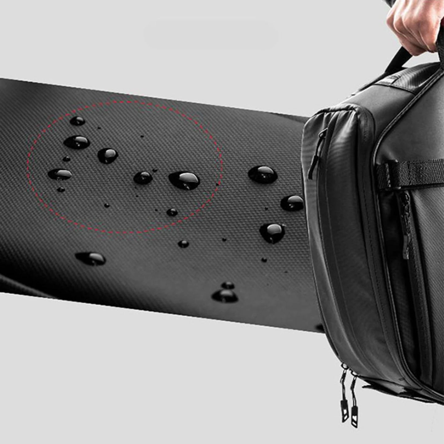 Reflective Bike Rear Rack Bag 8L Capacity Water Resistant