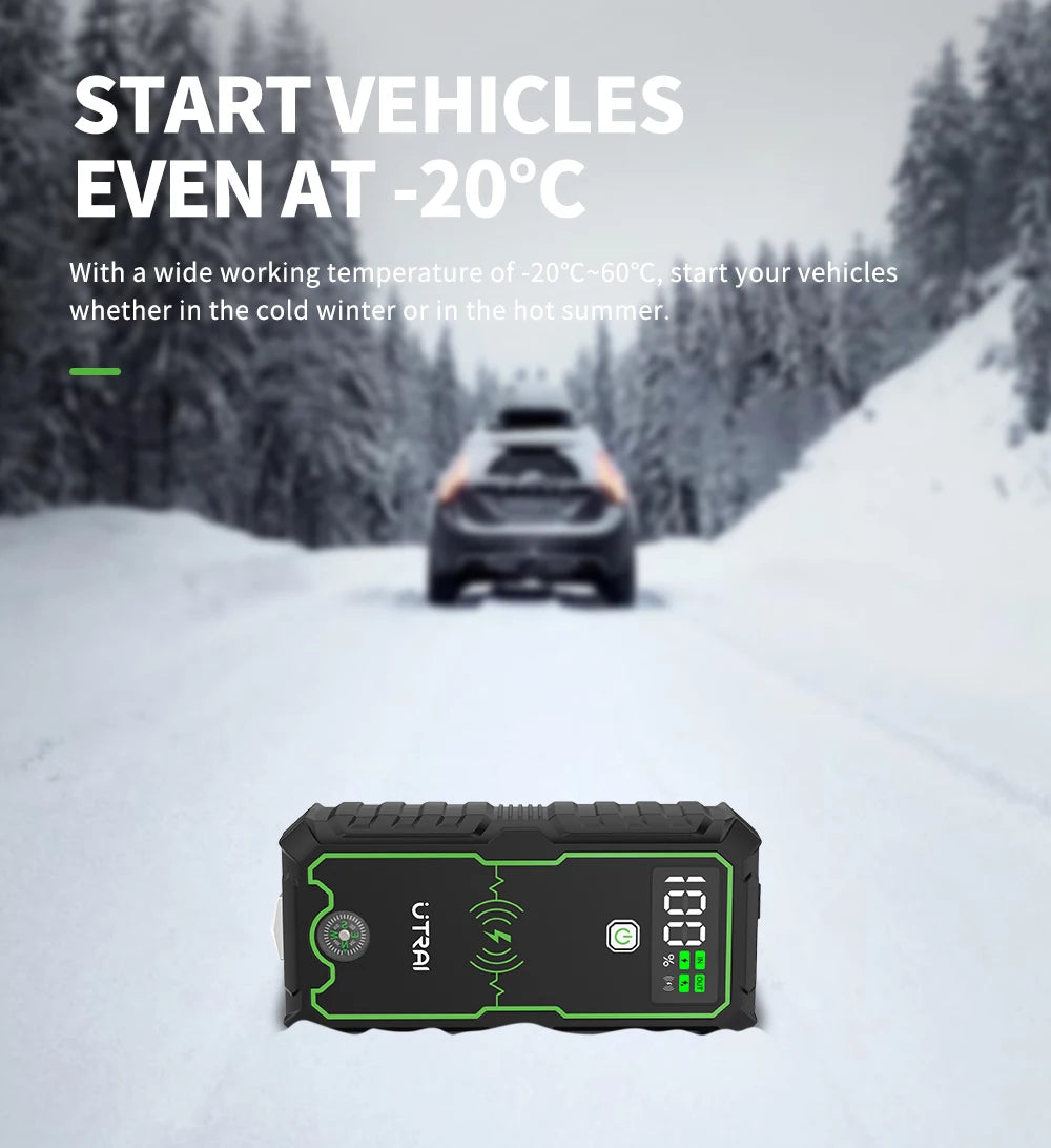 UTRAI Power Bank 4000A Jump Starter Portable Charger Car Booster 12V Auto Starting Device Emergency Car Battery Starter