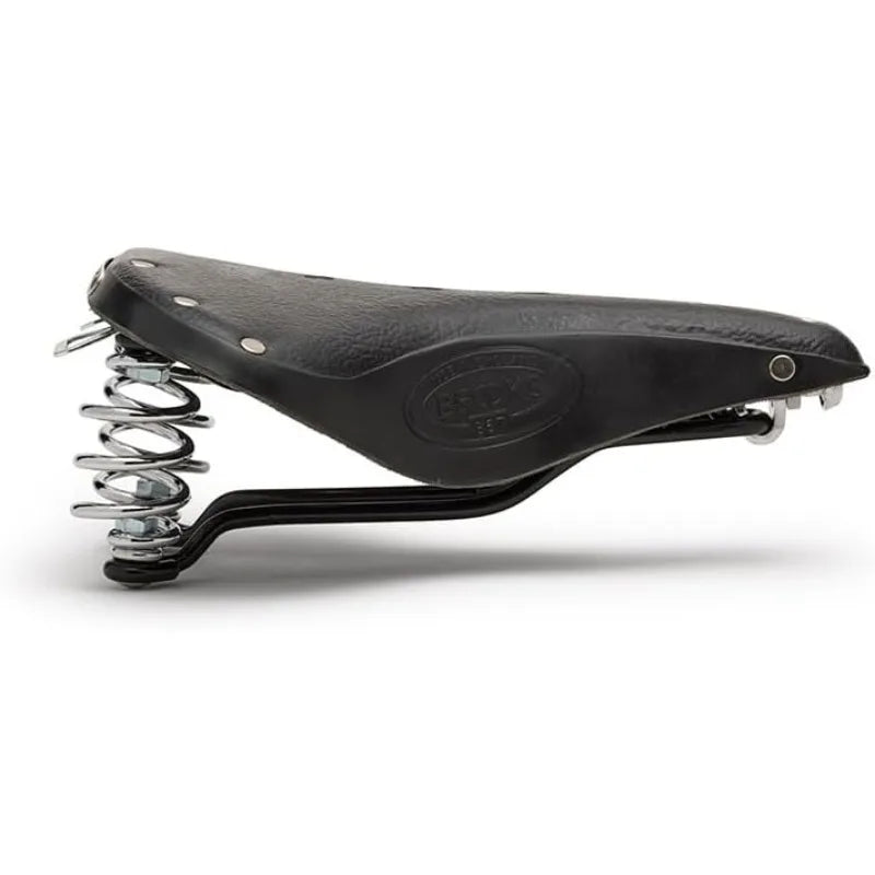 Brooks England B67, Leather Bike Saddle with Suspension Springs