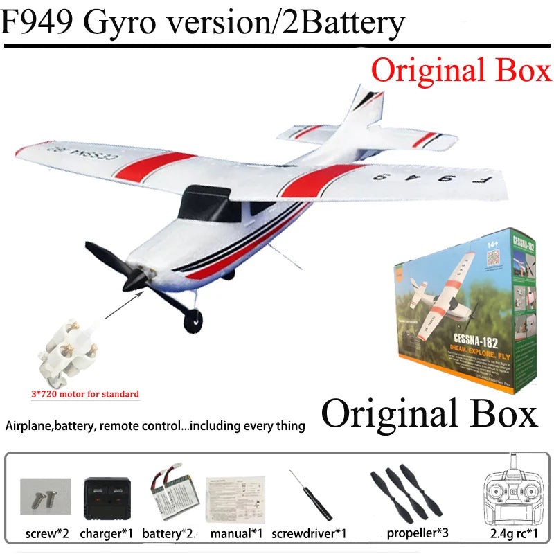 WLtoys F949 RC Airplane Fixed Wing Gyroscope RTF 24G