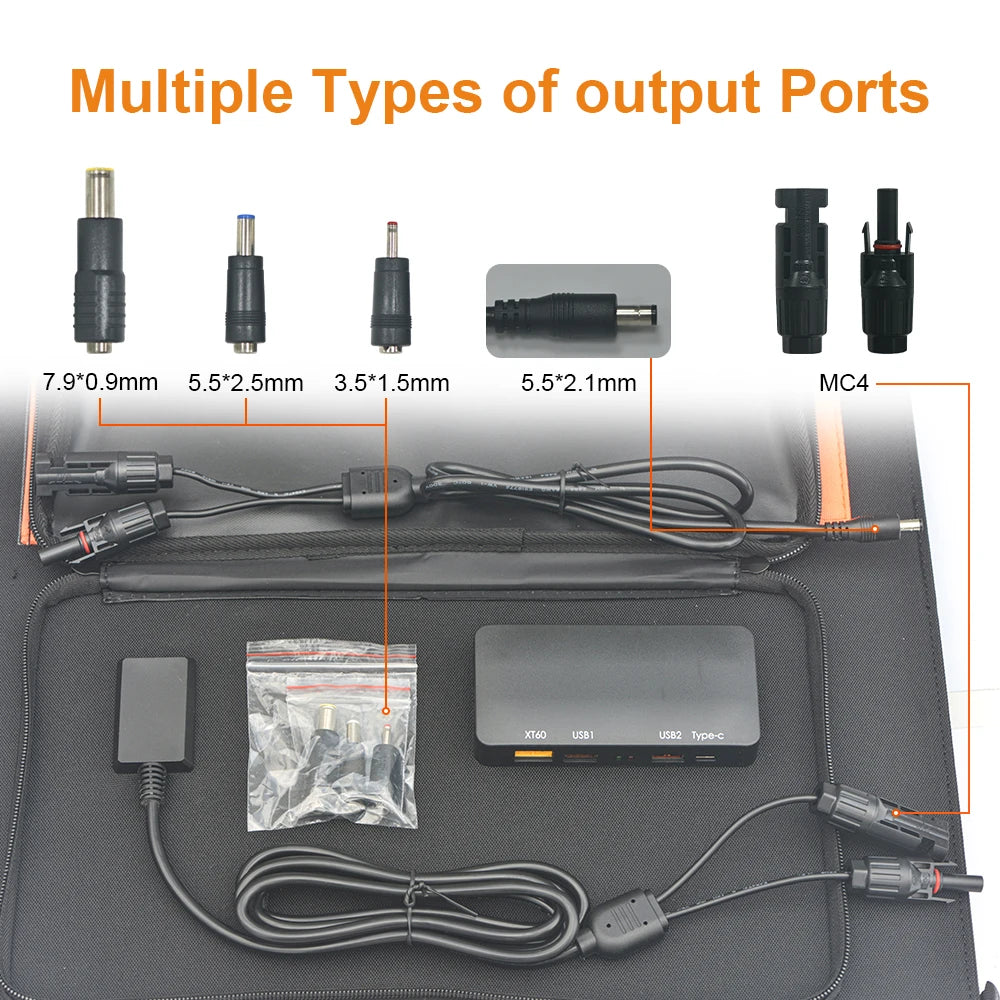Ctolity 200W Solar Panel Kit Waterproof Generator US EU