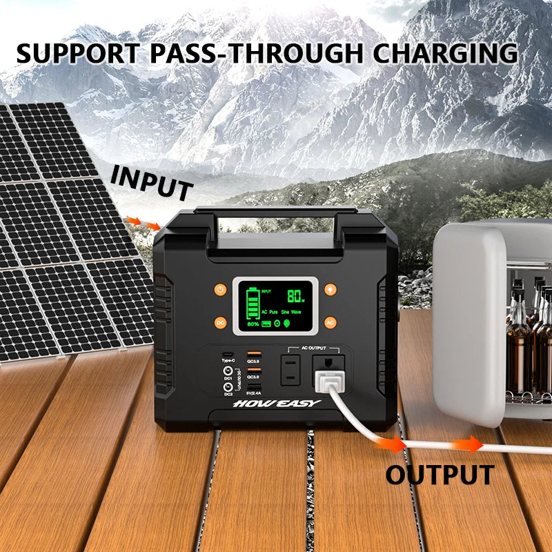 Howeasy 300W Portable Power Station 236Wh Generator 110V