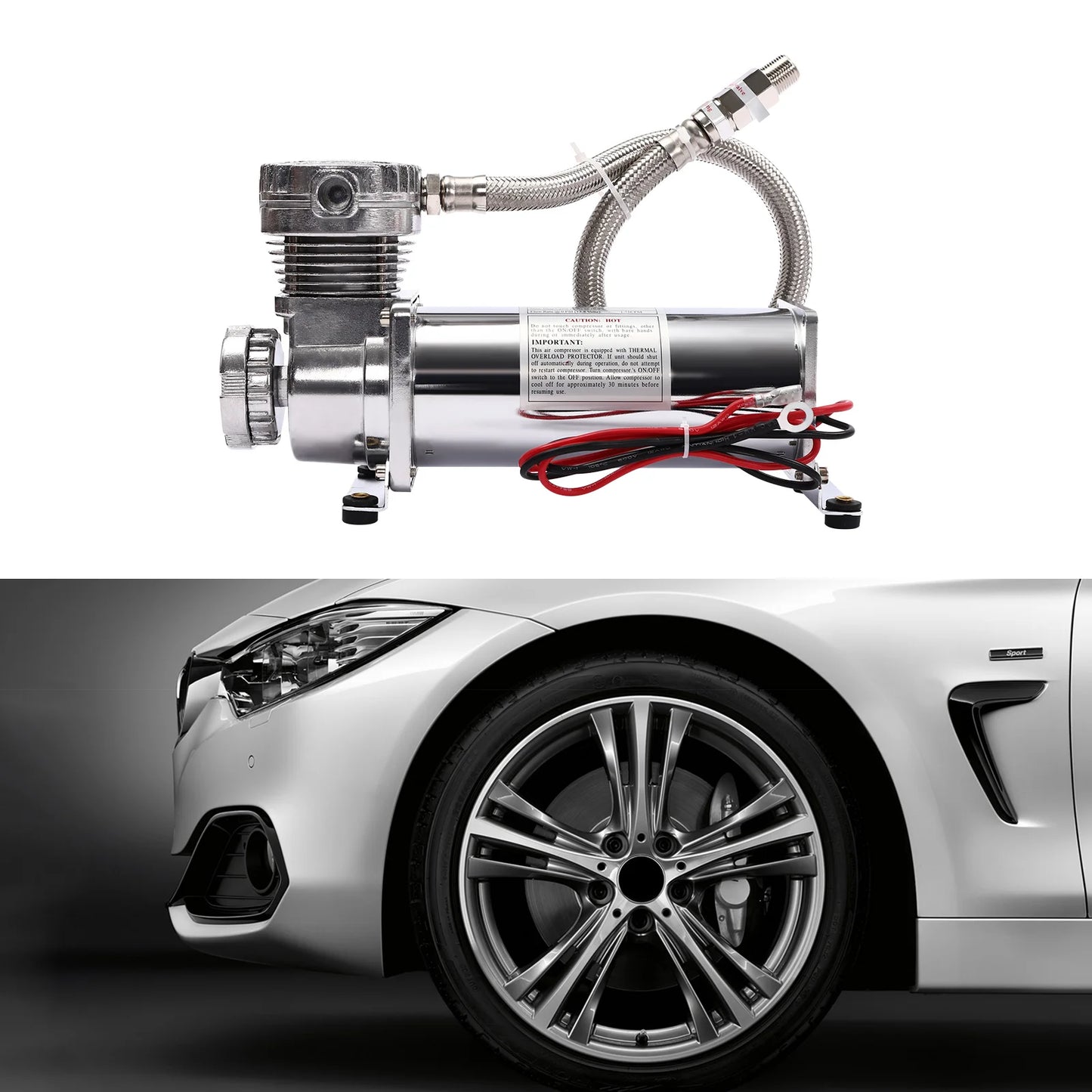 Air Compressor Kit Air Ride Suspension Compressor Heavy Duty Air Compressor