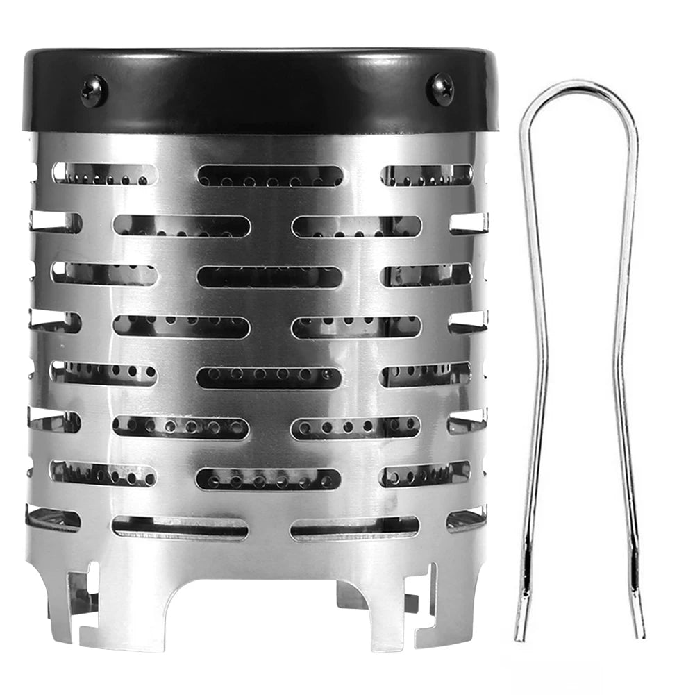 Wear-resistant Mini Heater Stainless Steel Warming Stove Cover Camping Stove Warming Stove Hood for Outdoor Backpacking Hiking