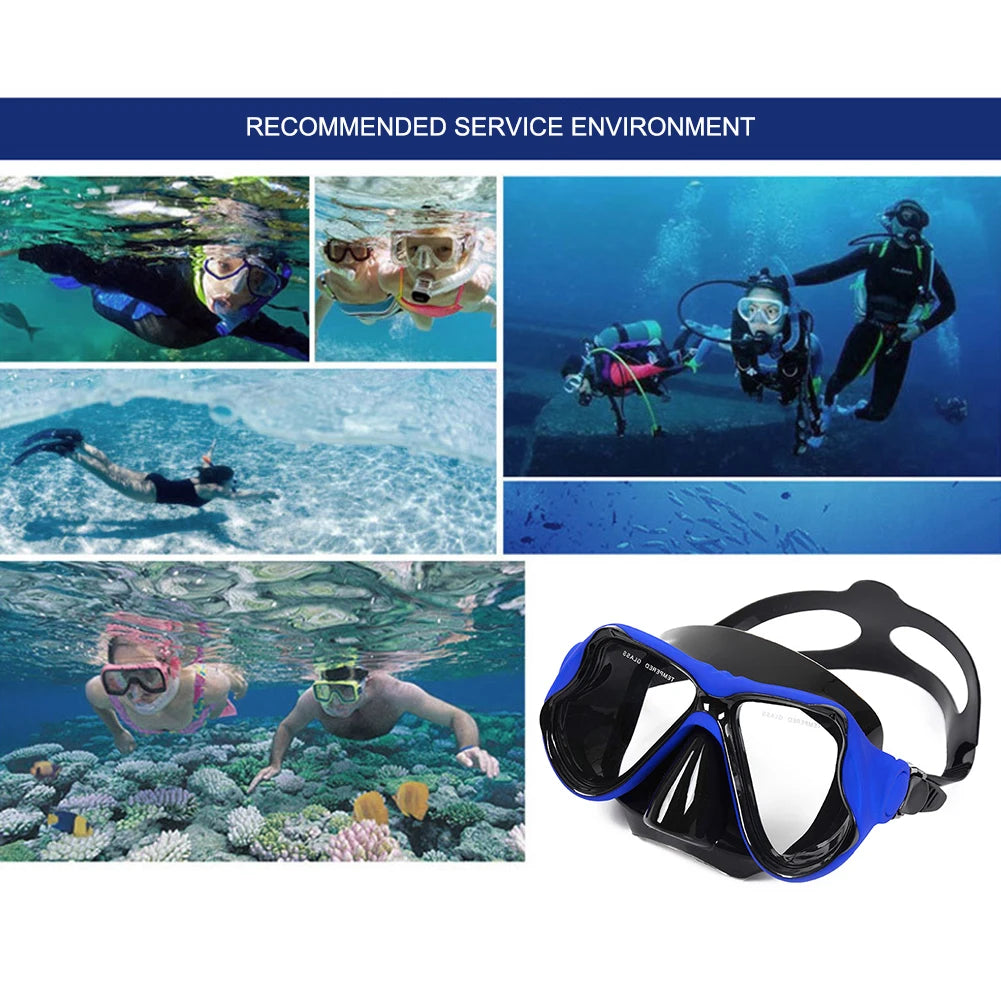Professional Snorkeling Mask Panoramic Wide View Freediving