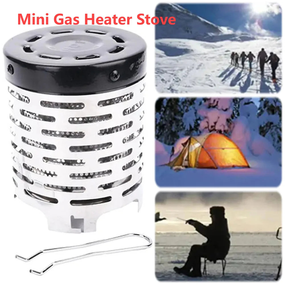 Wear-resistant Mini Heater Stainless Steel Warming Stove Cover Camping Stove Warming Stove Hood for Outdoor Backpacking Hiking