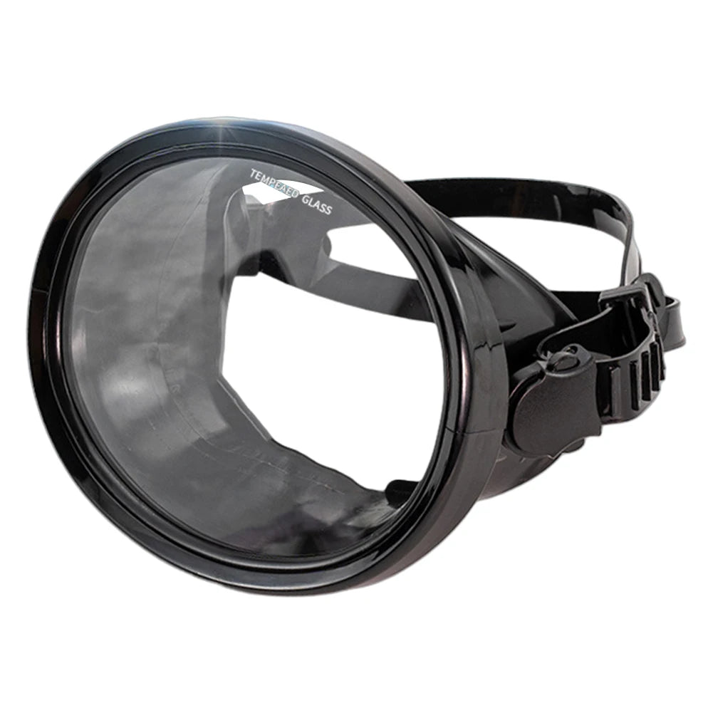 Oval Diving Mask Tempered Glass Anti Fog Freediving
