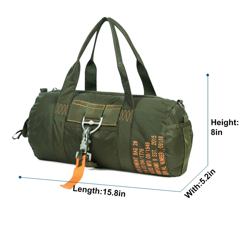 LQARMY Tactical Parachute Duffle Bag 1000D Nylon Crossbody