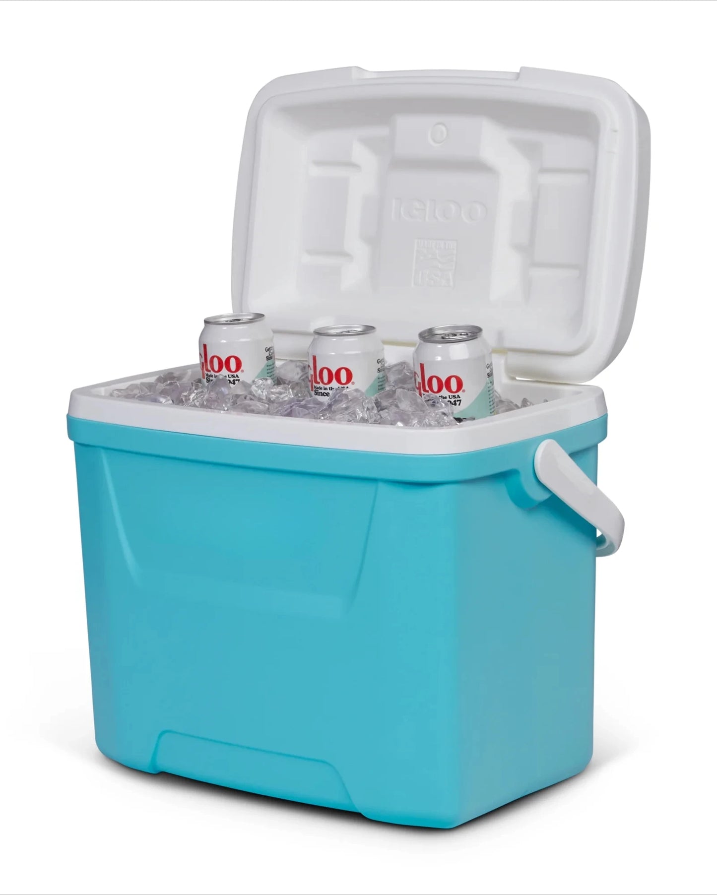 28 QT Outdoor Picnic Camping Cooler, Swing-Away Handle for One-Hand Carrying, Perfect for Picnic Camping Parties
