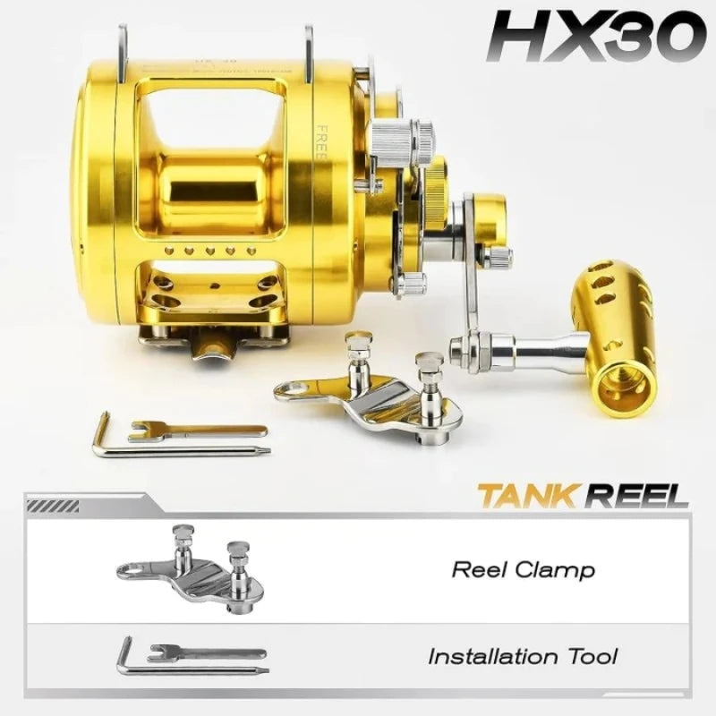 GOMEXUS Trolling Reel,Conventional Reels Saltwater for Tuna Sailfish Swordfish Deep Sea Fishing Reel