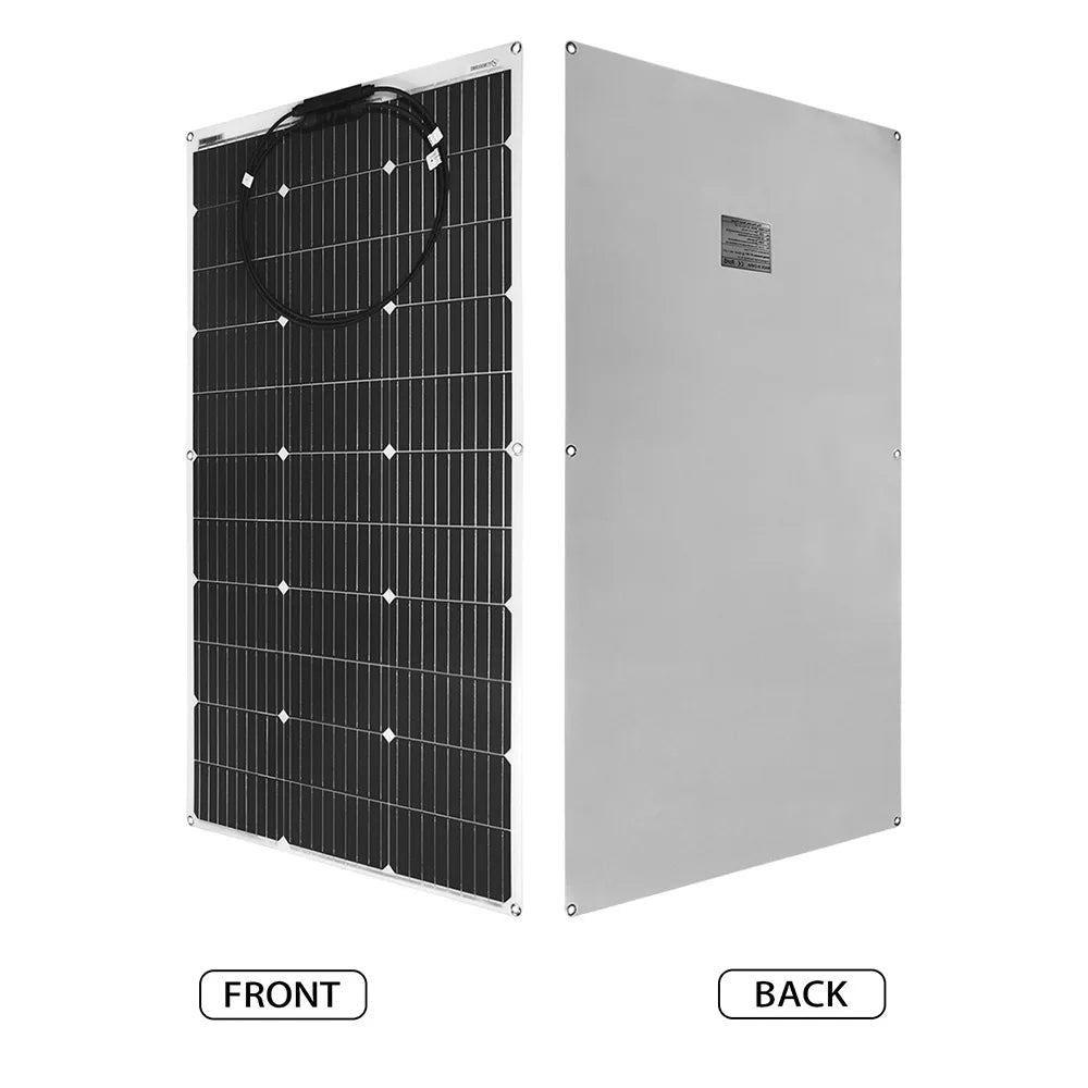 Solar Panel Kit With Flexible 100W 24V Battery Charger