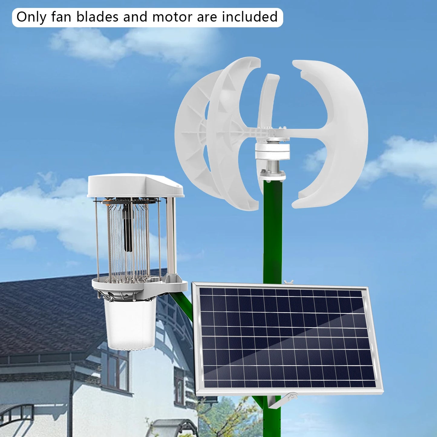 Wind Generator 24V 600W Solar Lantern Wind Turbine 5 Blades