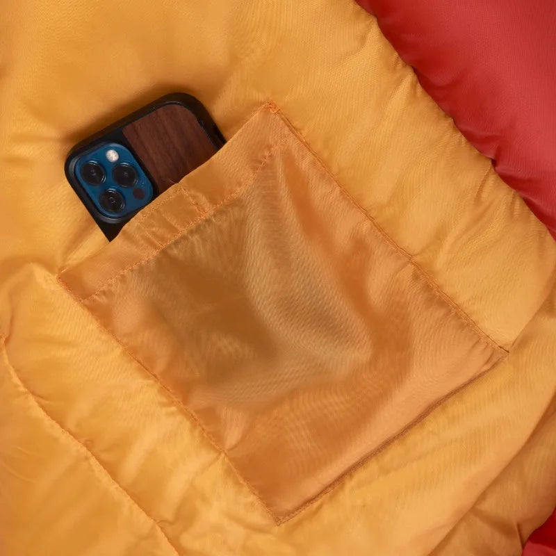 Eagle Falls 20-Degree Side-Sleeper Mummy Sleeping Bag, Orange, 35"x88"