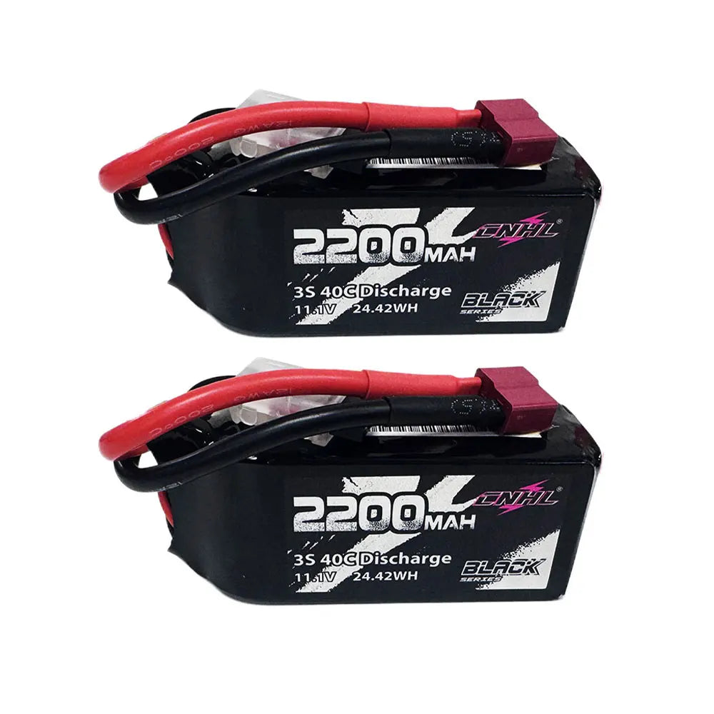 CNHL 3S 2200mAh LiPo Battery 11.1V 40C 2 Pack XT60 RC FPV