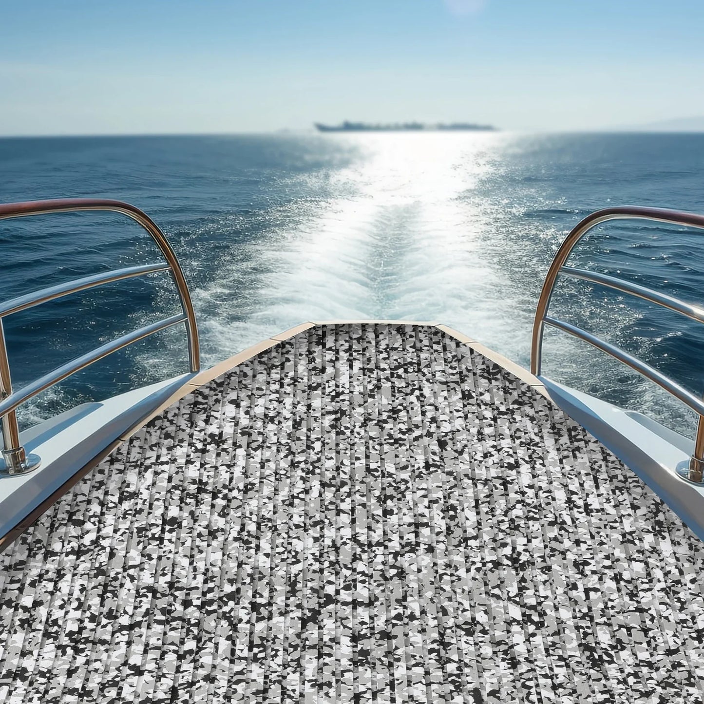 Camouflage EVA Boat Mat 240x90cm Non Slip Self Adhesive