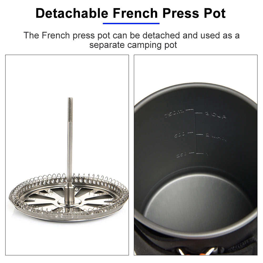 Widesea Camping Cooking System Heat Exchanger Gas Stove