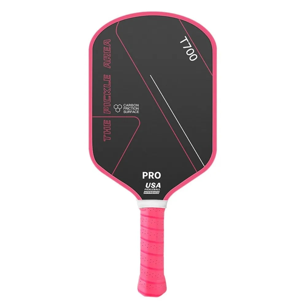 T700 Pickleball Paddle 16MM Carbon Fiber Pickleball Rackets Set Frosted Surface USAPA Approved Professional Game Supplies