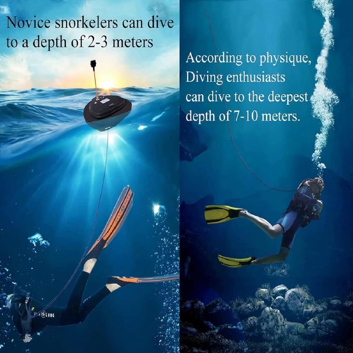 Tudiving Waterproof Portable Scuba Tankless Dive Regulator