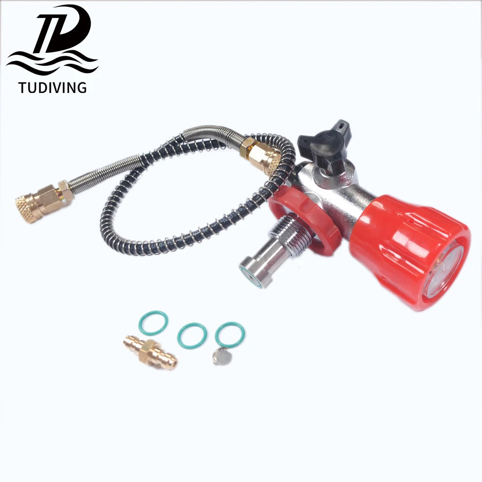 TUDIVING Scuba Diving Valve Adapter Large Small Connection