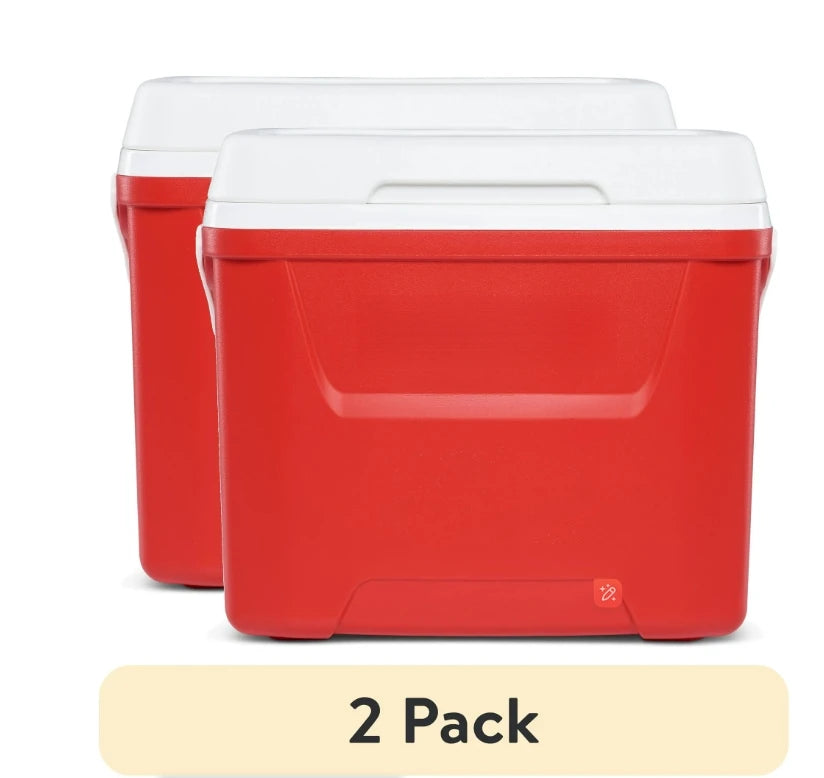 28 QT Outdoor Picnic Camping Cooler, Swing-Away Handle for One-Hand Carrying, Perfect for Picnic Camping Parties