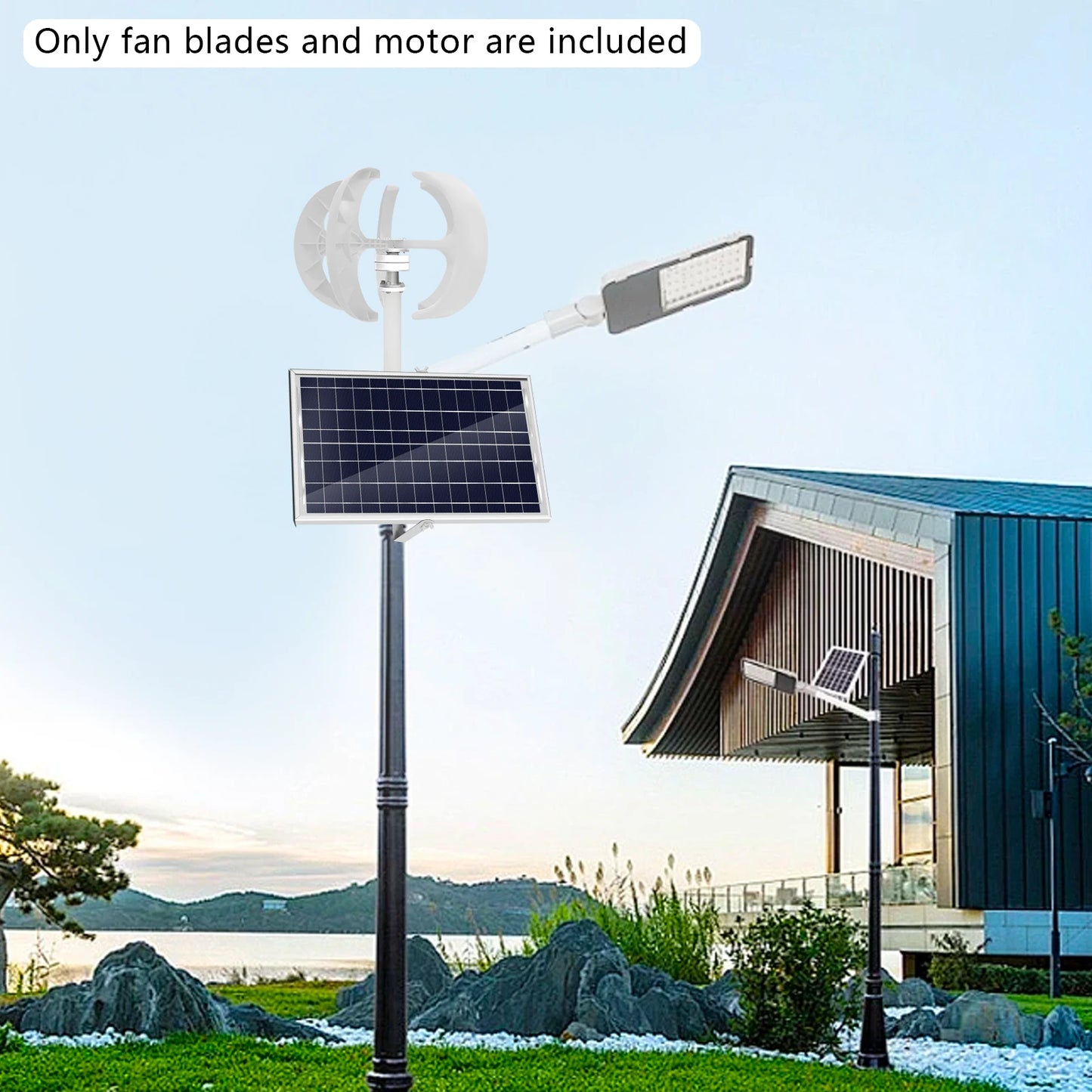 Wind Generator 24V 600W Solar Lantern Wind Turbine 5 Blades
